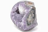 Purple Amethyst Geode With Polished Face - Uruguay #199785-2
